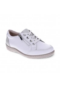 Scholl Wombat Zip Sneaker - White sz 39